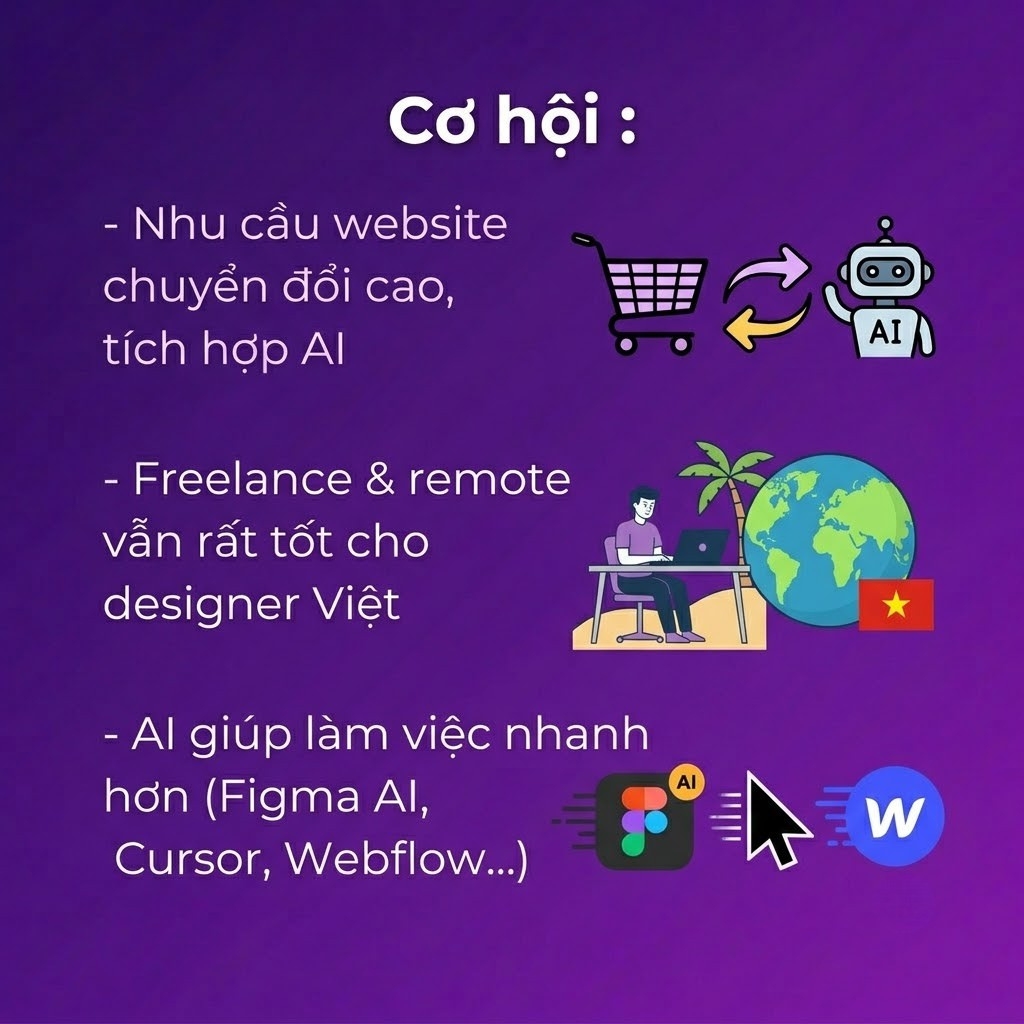 cơ hội nghề thiết kế web 2026