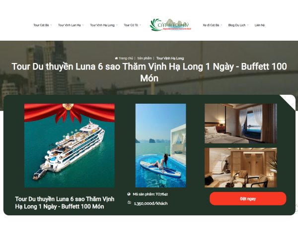 Mẫu web du lịch dl002