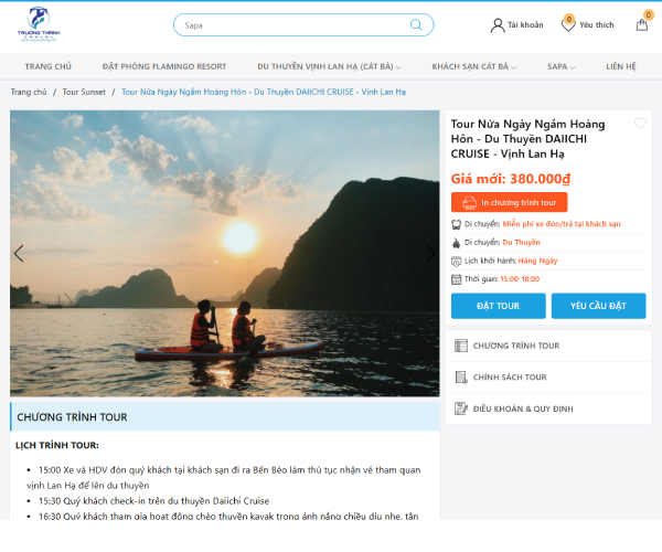 Mẫu web du lịch dl001