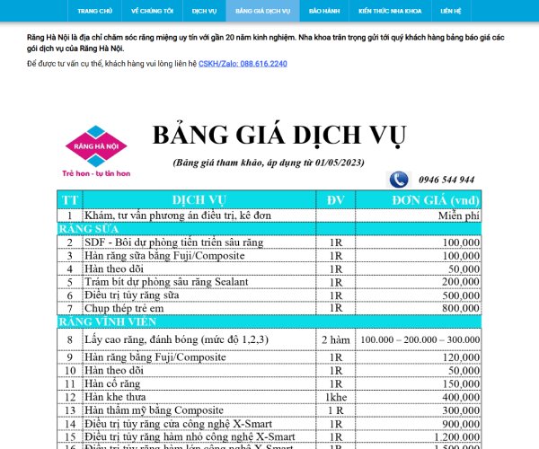 Mẫu web phòng khám pk001