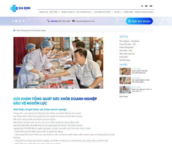Mẫu web phòng khám pk002