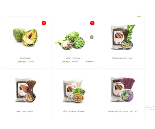 Mẫu web thực phẩm tp002